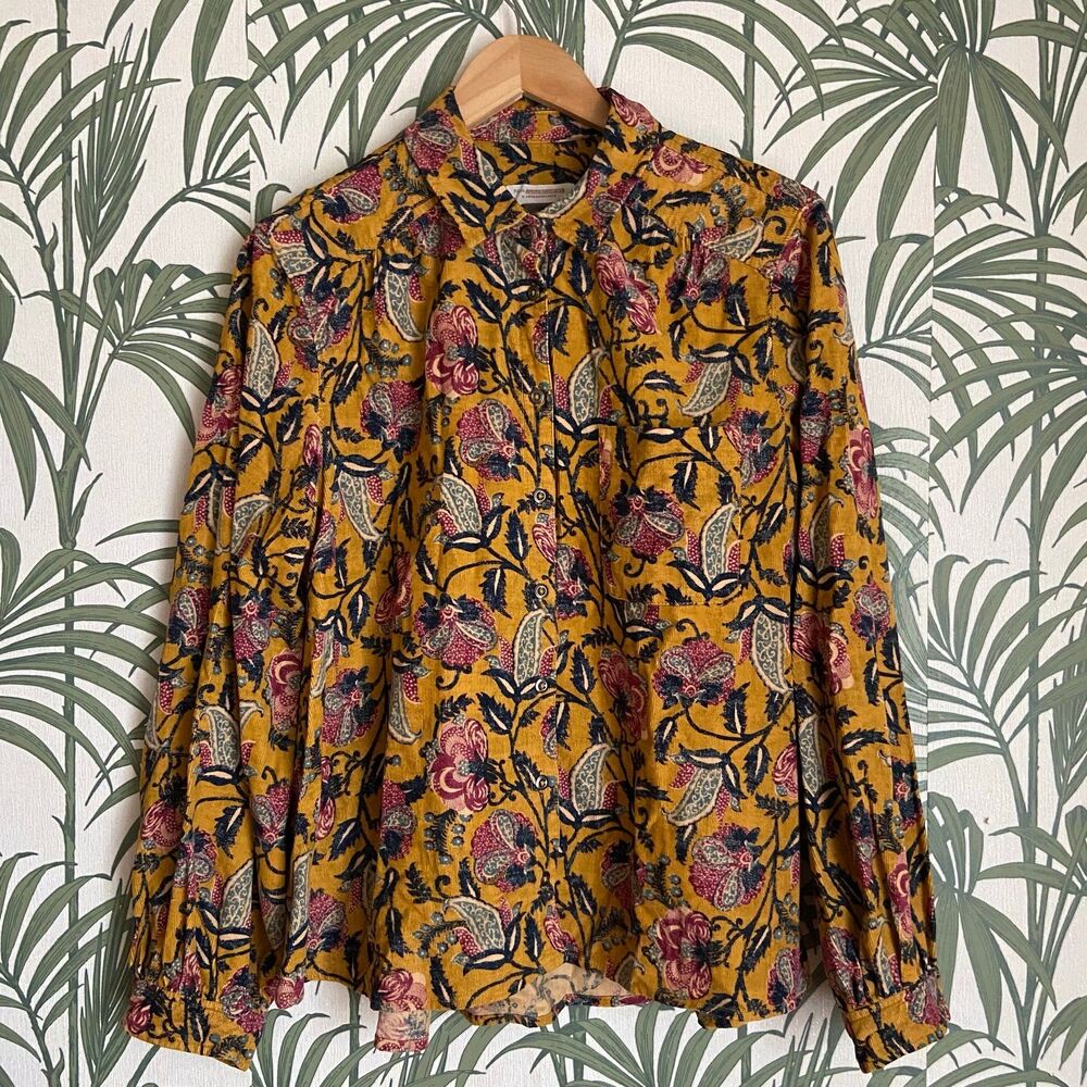 Anthropologie Pilcro Sigourney Corduroy Buttondown Top